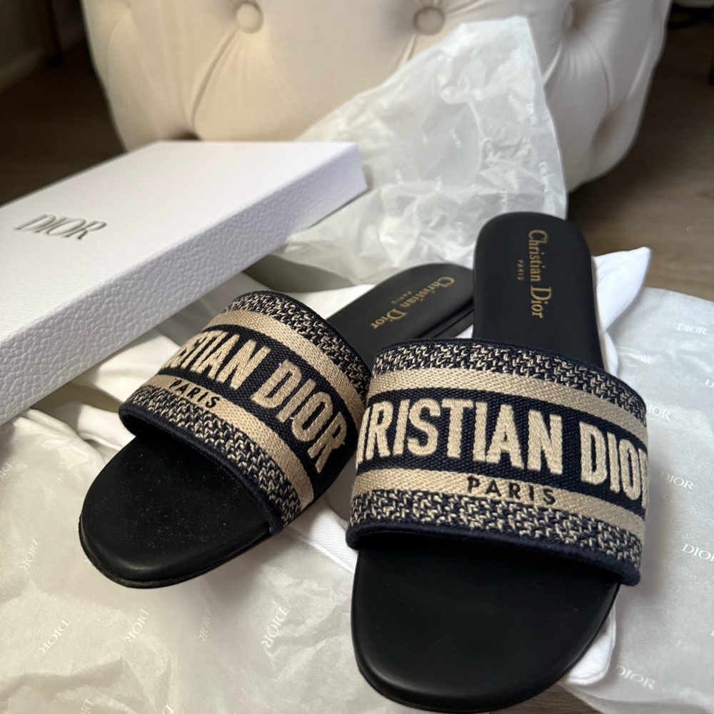 Dior D way Sandal- Deep Blue